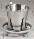 #SS-170 Clinton Stainless Steel Kick Bucket 